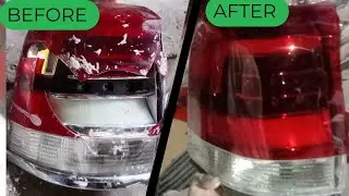 Car Tail light repairing with basic tool || Car Tail light Cover Replacement and restoration