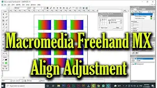 Align adjustment in Macromedia Freehand MX Tutorial