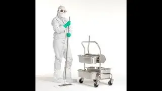 cleaning of iv ante room and preparation area instructions