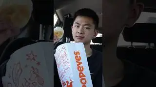 Can you eat a Popeyes biscuit in one bite? #shorts