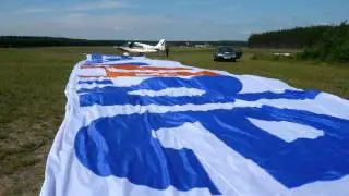 26.Juli 2009 - Erster Testflug mit unserem kfzteile24 Flugbanner (Fotoshow)(autoteile24)