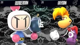 Rayman Vs Bomberman - Super Smash Bros Mods