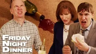 Spilling Red Wine On Jackie's Carpet | Friday Night Dinner