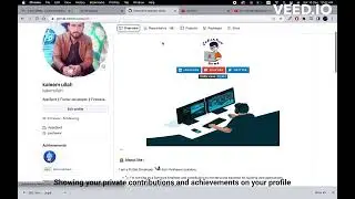 Showing your private contributions and achievements on your profile