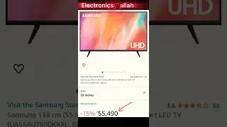 Samsung 138 cm 55&rdquo; 4K Ultra HD Smart LED TV (UA55AU7600KXXL, @electronics95