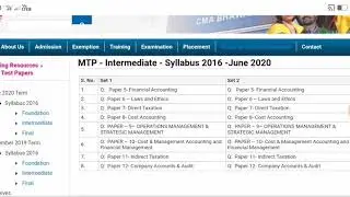 CMA INTERMEDIATE MOCK TEST PAPERS