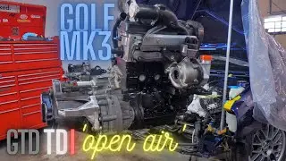 Проект Golf mk3 GTD TDI open air, *двигатель установлен*