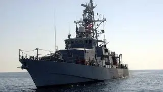 US Navy ship fires warning shots at Iranian vessel