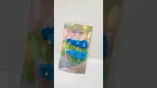 Handmade Crochet Hair Clips | Blue Floral Pearl Barrettes