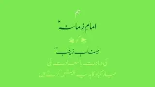 Congratulations to all Momineen on the birth anniversary of Hazrat-e-Zainab (SA)