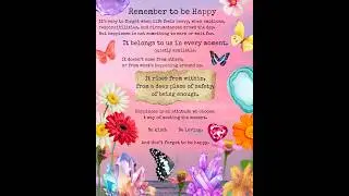 365 Days of Collage Art Meditations&ndash; Day 7: Journey to the Heart: &ldquo;Remember to be Happy&rdquo;
