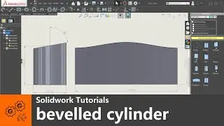 Solidworks tips #73 | how to make a  bevelled cylinder | sheet metal tutorial