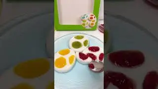 Super Mario Yoshi's Egg Milk Agar Jelly Easter Egg #shorts