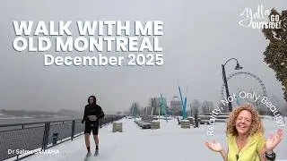 Walk With Me and Enjoy Old Montreal in December 2025 - non edited video 