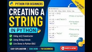Creating Strings in Python | Beginner Tutorial