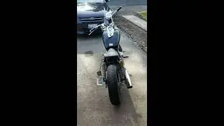 Baja phoenix 250 bobber brat custom motorcycle walk around