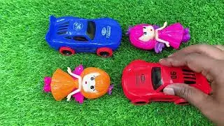 Spiderman Plays Colorful Long Slide Game with Baby Dolls and Funny Animals &ndash; Kids Fun Video
