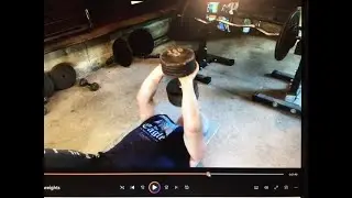 RAW Lifting Freeweights - Age 66 - No TRT - #standingpress Lat Bar - #skullcrushers Steel Plates