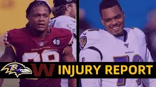 Who's Playing, Who's Not, Baltimore Ravens VS Washington Football Team Injury Report