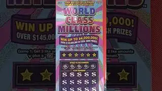 New Michigan Lottery World Class Millions Ticket #mcs #entertainment #milottery #scratchers #shorts