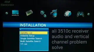HD receiver Ali 3510c audio and vertical channel problem solve Altaf Electronics