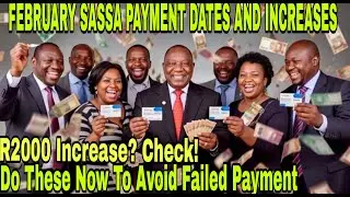 1 Min Ago: February SASSA PAYMENT Dates, INCREASES And How To Resolve Failed Payment All Out
