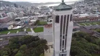 Flyover of Pukeahu National War Memorial Park, Wellington