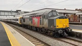 37884 “Cepheus” drags 465906 & 455903 past Wellingborough with a tone!