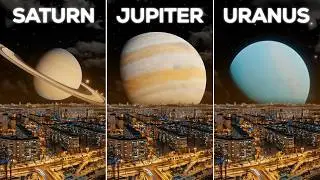 Planets Falling Into Earth (Realistic Visualization)