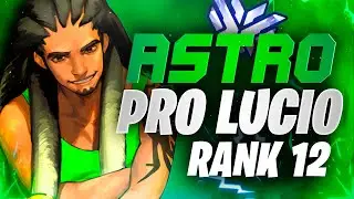 FunnyAstro Pro Lucio in Ranked - Rank 12! [ Overwatch Season 36 Top 500 Astro ]