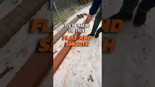 How to finish the front face of Curb