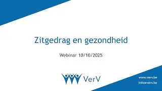 Webinar 10-10-10: zitgedrag en gezondheid