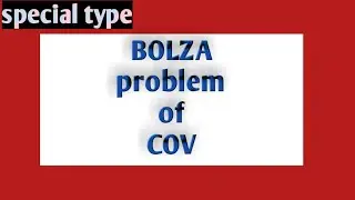 Bolza problem || cov