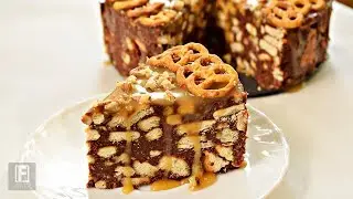 No-Bake Chocolate Orange Caramel Biscuit Cake Recipe