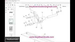 Toyota Forklift 7SM16D Powered Pallet Stacker Parts Catalogue Manual 936513