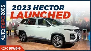 MG Hector 2023 India launch at Auto Expo 2023 | CarWale
