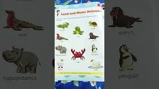 Land and water animals name in English #Gk for ukg students #shorts#both animals name