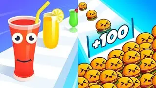 Juice Run VS Food Run Max All Levels Gameplay Android,iOS NEW UPDATE