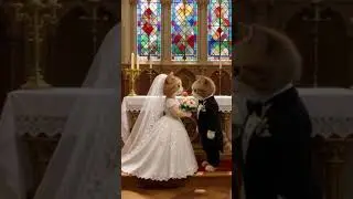 Cat Wedding of the Year! 🐾💍 #cute #cat #bride #groom #wedding #marriage #forever #catshorts #shorts