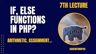 if else functions in php || How to do if else in php