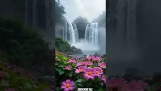 Very Beautiful 😍 #waterfall #naturephotography #ai