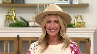 Complliments Felt Hat with Faux Leather Trim on QVC