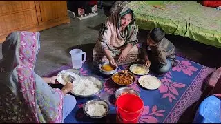 আজ অনেক দিন পর শাশুরিকে নিয়ে এক সাথে খেতে বসলাম / Village Style Chicken Curry