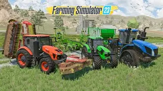 How To Feed Animals Full Tutorial | Farming Simulator 23 Gameplay | Timelapse 