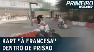 Kart no pres&iacute;dio: detentos e guardas disputam corrida na Fran&ccedil;a | Primeiro Impacto (24/08/22)