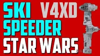 Ski Speeder ЛЕГО Звездный Войны обзор самоделки лего ski speeder V-4X-D