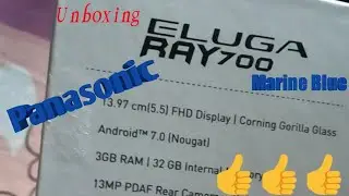 Panasonic Eluga Ray 700 Marine Blue unboxing