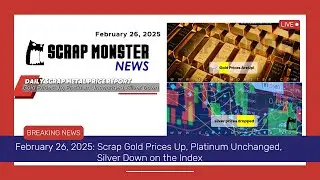 📉 Daily Scrap Metal Price Report &ndash; Gold Up, Silver Down!