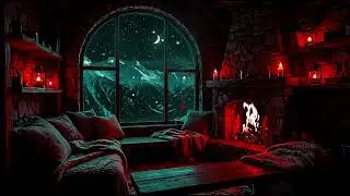 TOWER Fantasy Medieval Ambient Fireplace | Focus and Relaxation [No Music]