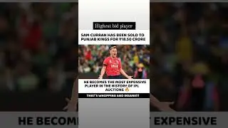 Sam Curran || Highest bid player || ipl auction 2023